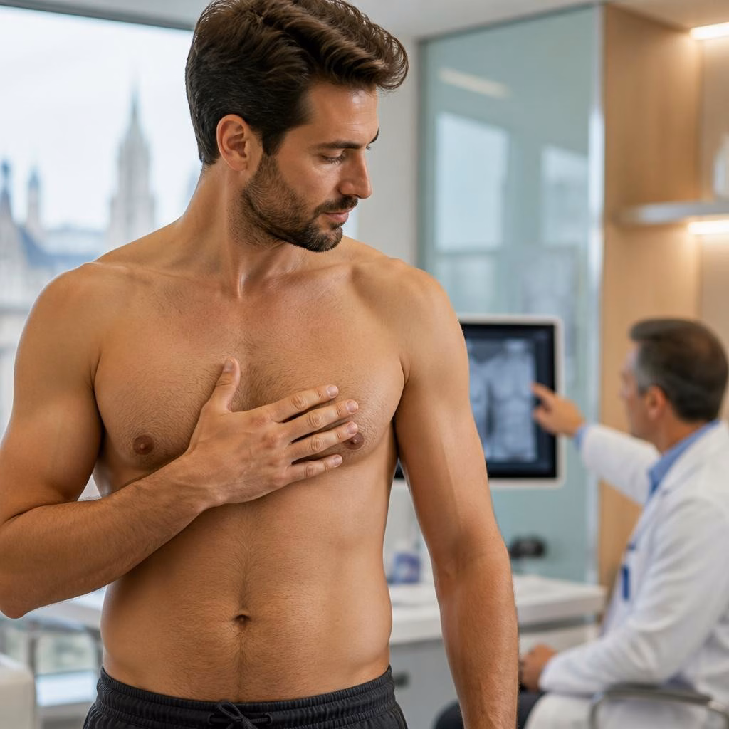 Gynécomastie chez l’homme : quand consulter à Bruxelles et comment se déroule l’intervention