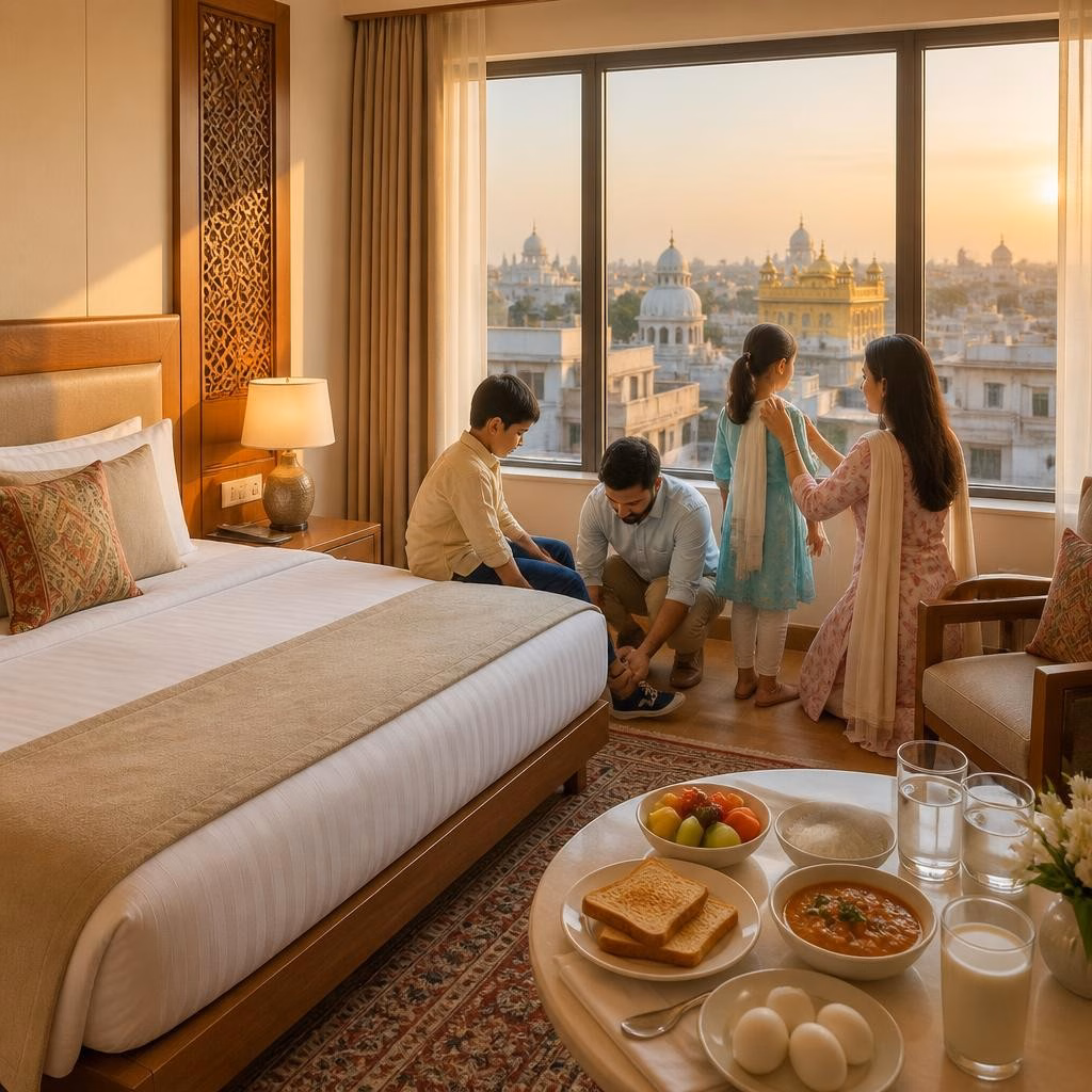 First-Time Family Trip to Amritsar: Safety, Clean Rooms, and Kid-Friendly Food from a Nearby Hotel