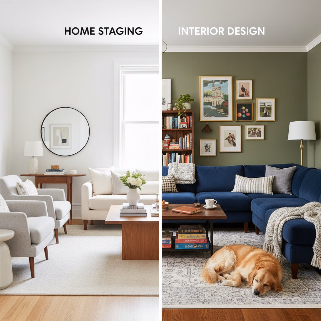 Home Staging vs. Interior Design: Choosing the Right Service for Your Property
