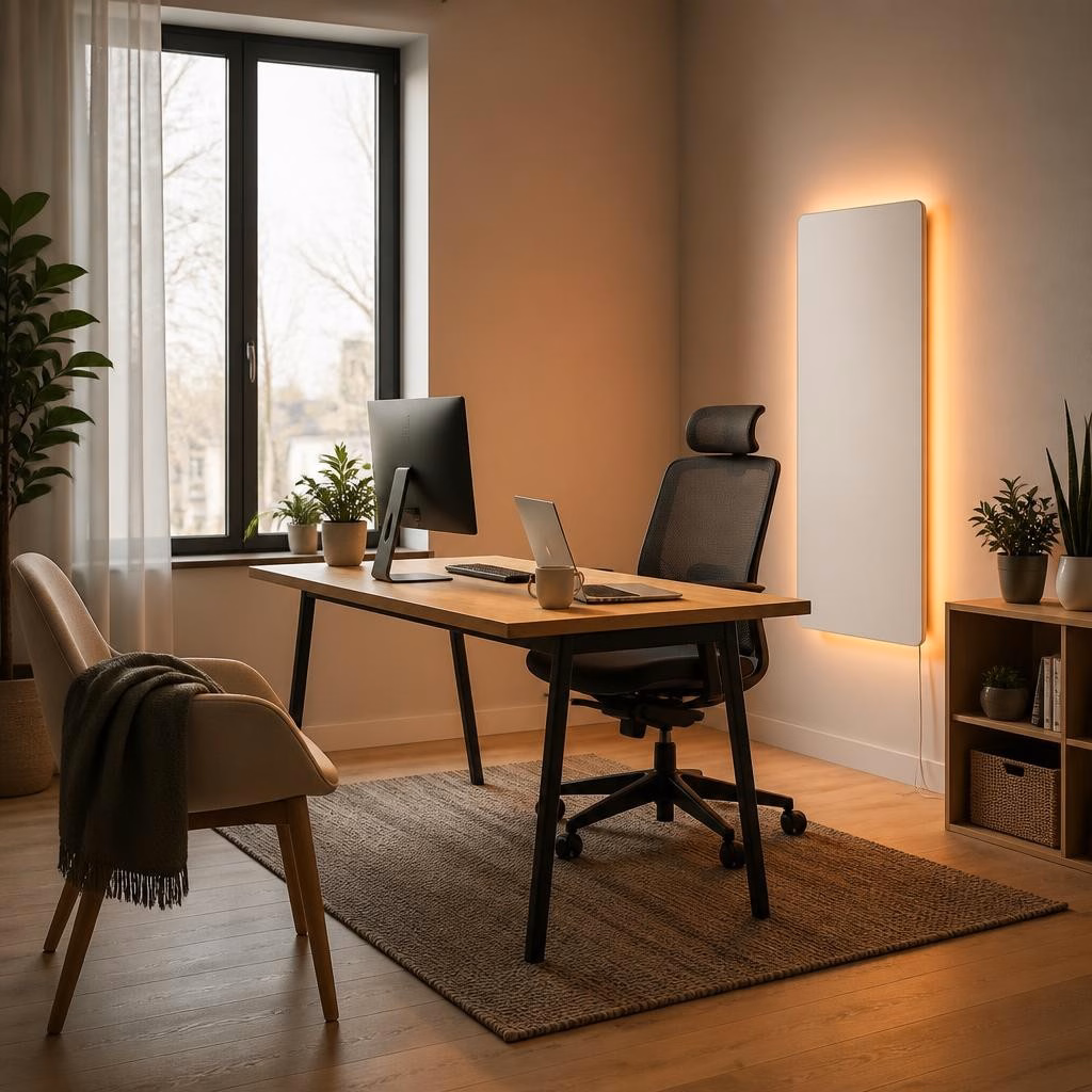 Infrarotheizung im Homeoffice und kleinen Büro: Gezielt heizen, konzentriert arbeiten