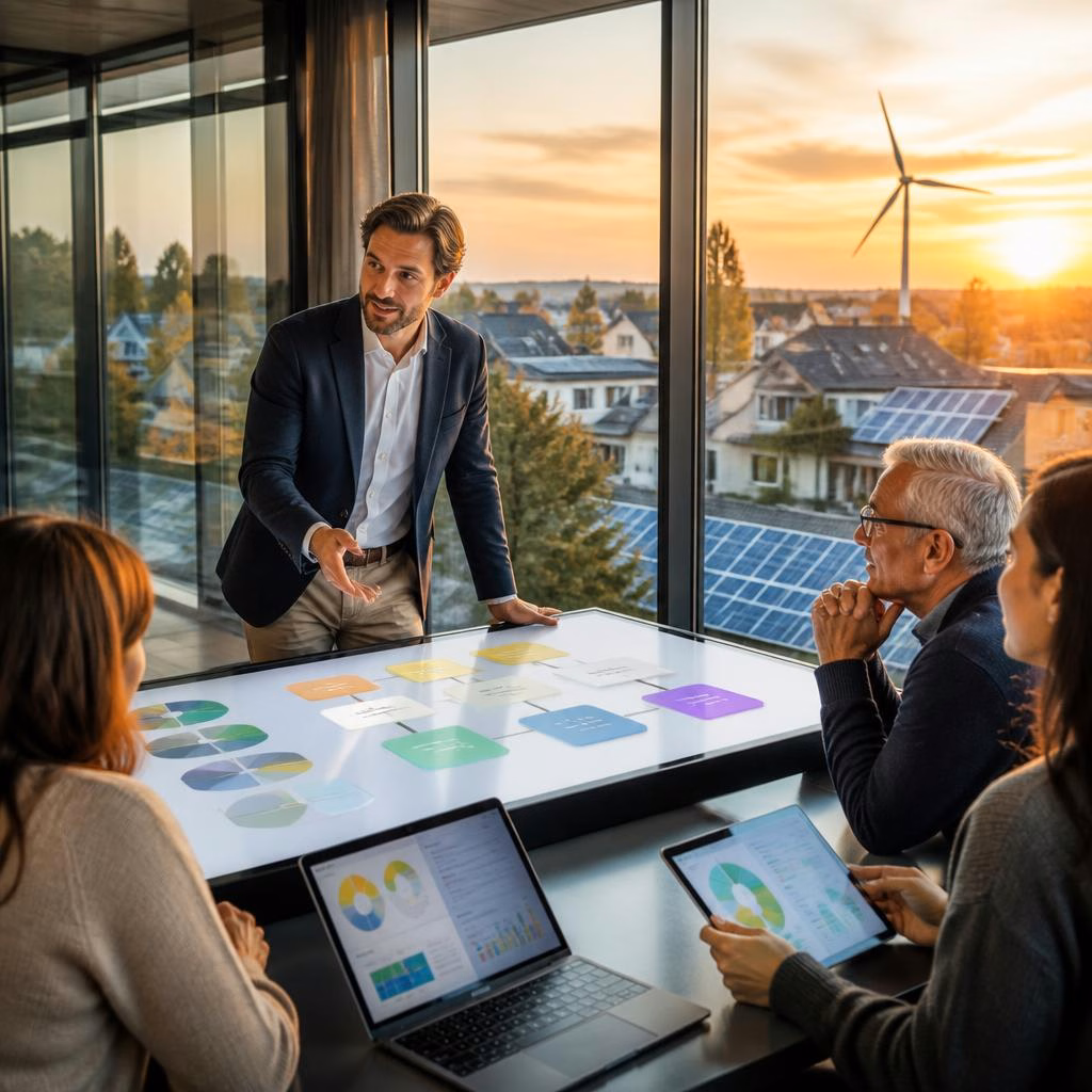 Von der ersten Anfrage bis zur laufenden Betreuung: Zusammenarbeit mit einem Manager für Energiegemeinschaften