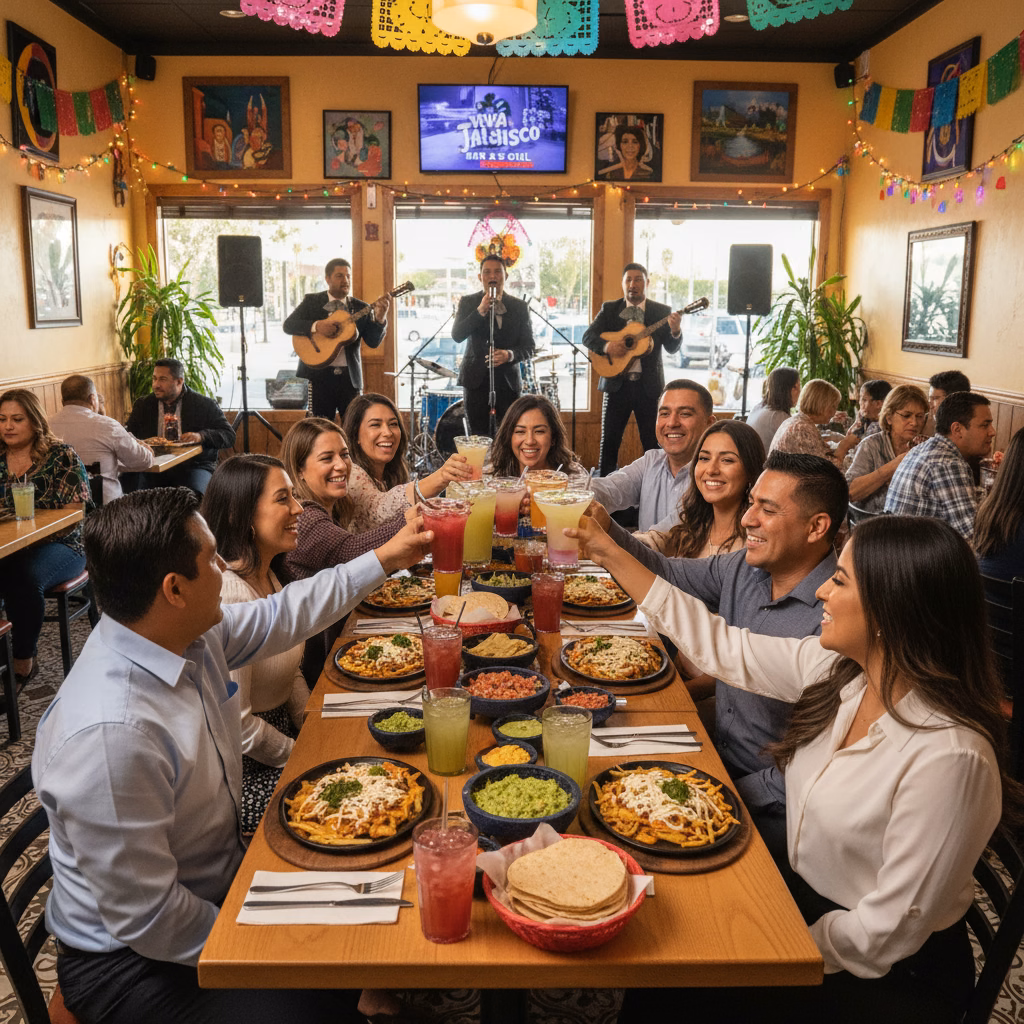 Celebra tus Eventos Familiares con Sabor y Música en Vivo en Viva Jalisco Bar & Grill