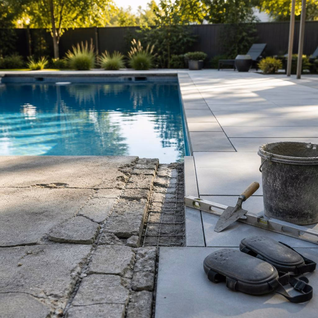 Refaire la dalle autour d’une piscine ancienne : quand et comment intervenir — guide pratique