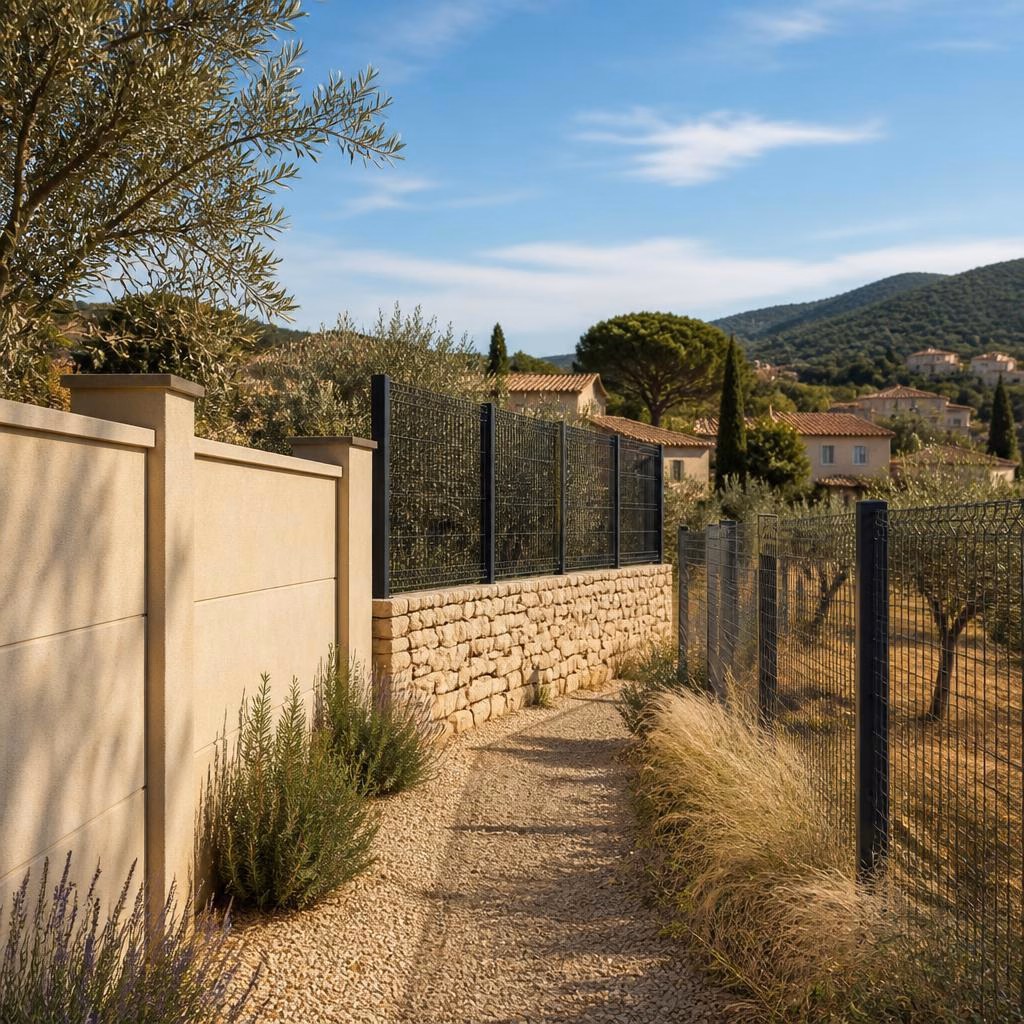 Mur de clôture maçonné ou grillage : quelle solution choisir pour votre terrain dans le Gard ?