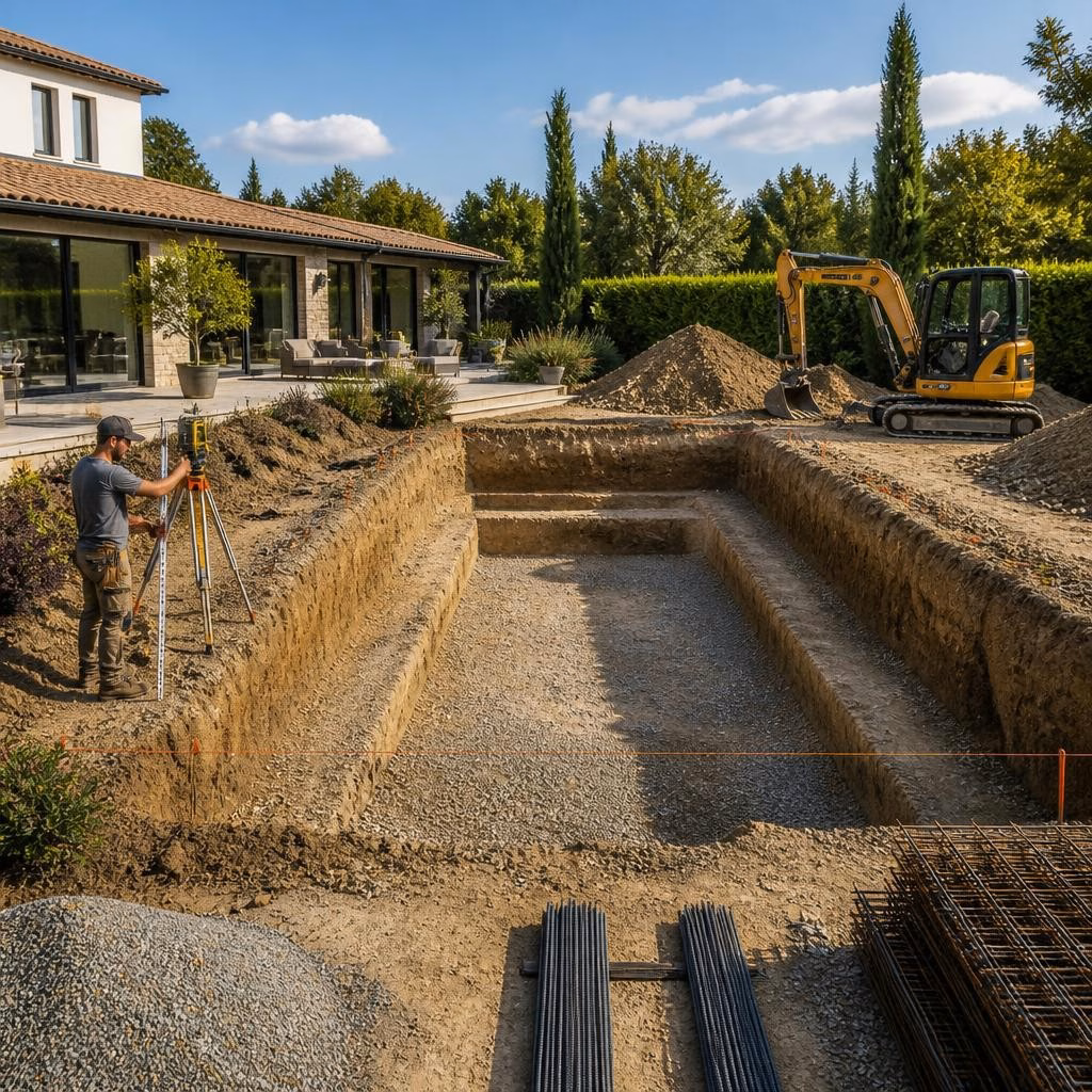 Préparer son terrain avant la pose d’une piscine : étapes clés de terrassement à respecter