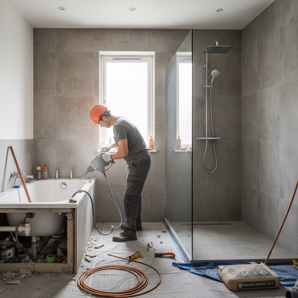 Van Ligbad naar Inloopdouche: Een Slimme Aanpak voor Uw Bestaande Badkamer