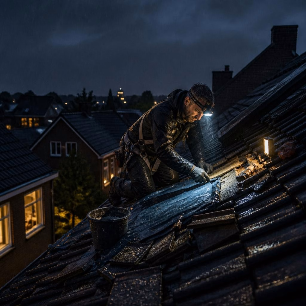 Spoed dakreparatie buiten kantooruren in Veldhoven: wat u kunt verwachten