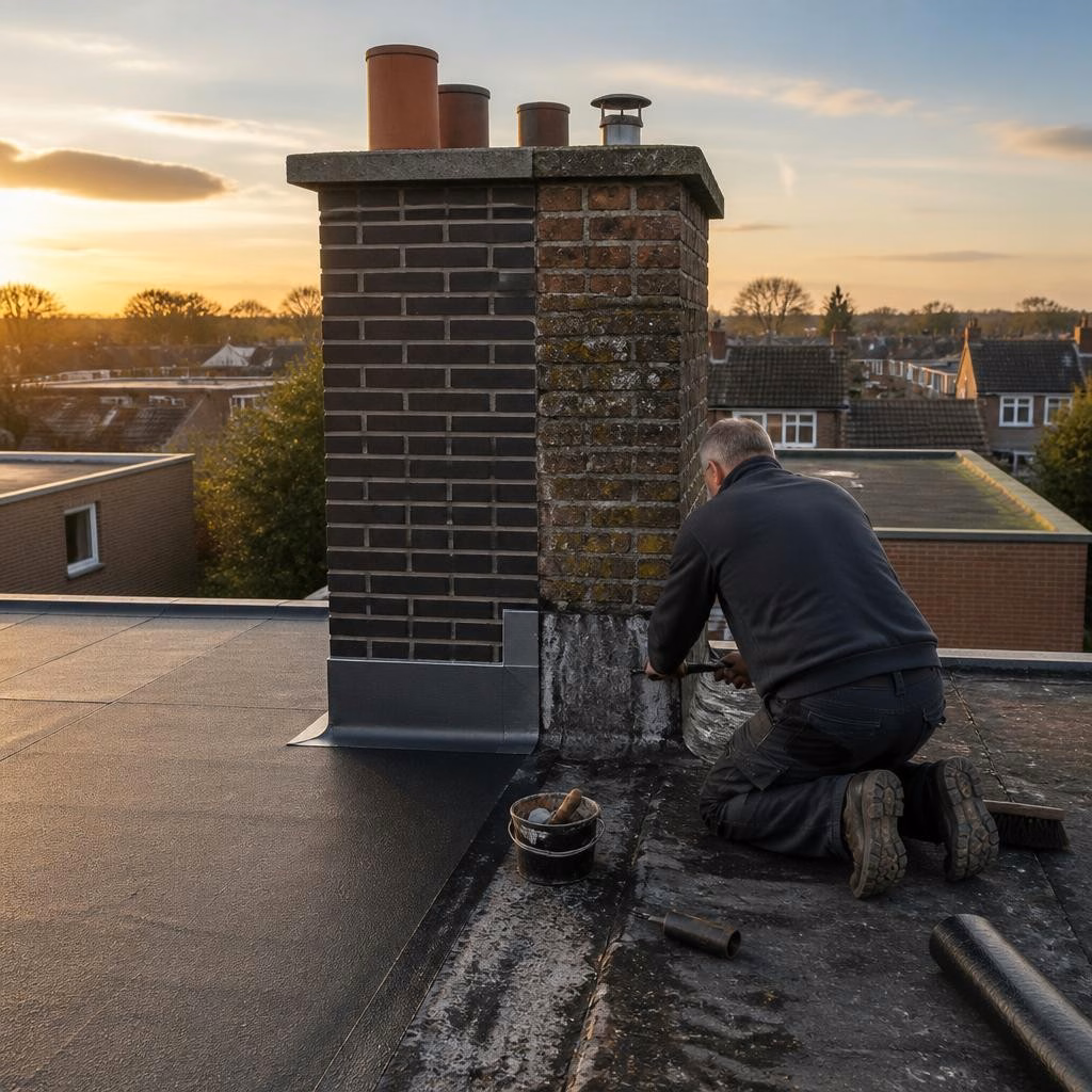 Schoorsteen op een plat dak: renoveren of verwijderen? Een praktische gids voor huiseigenaren in Eindhoven en Veldhoven