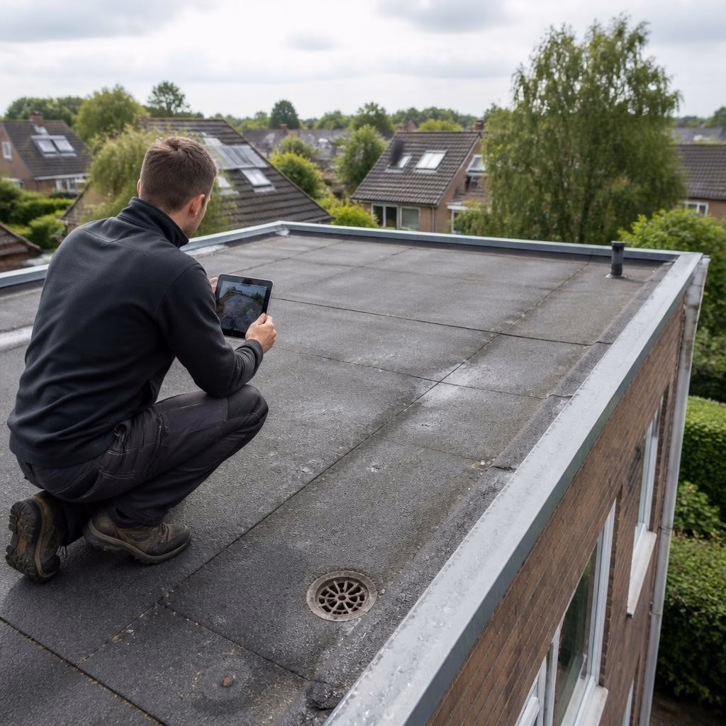 Gratis platdak-inspectie in Veldhoven: wat controleren we en welke foto’s ontvangt u?