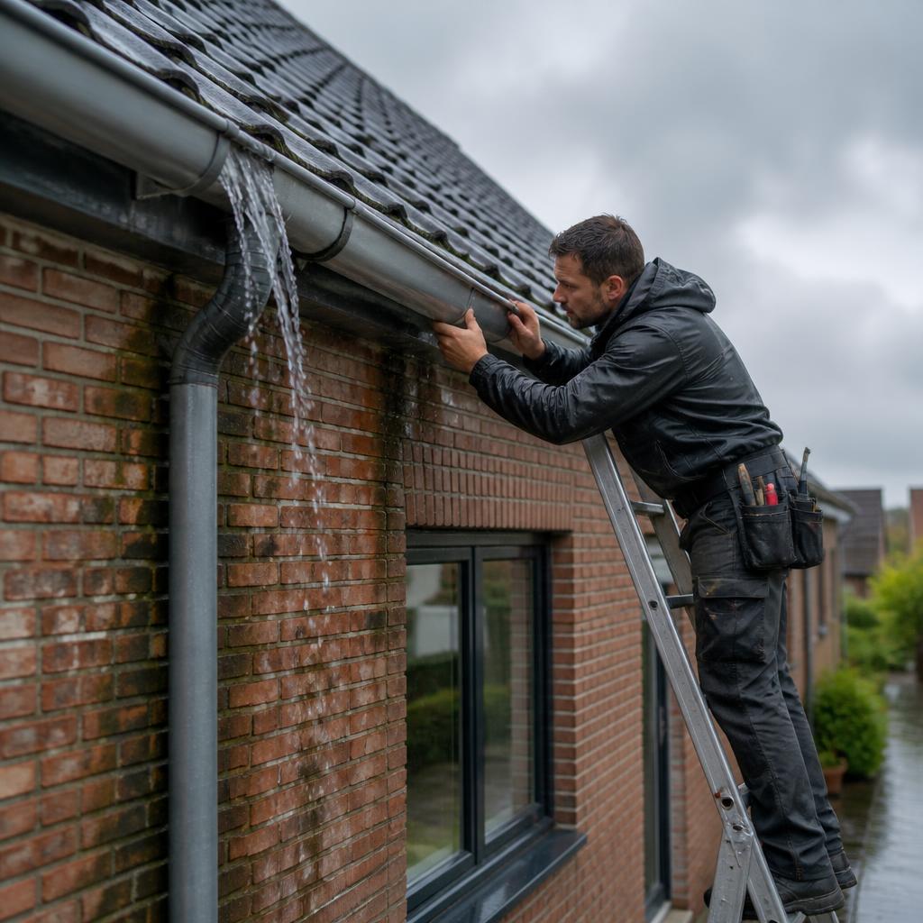 Dakgoot loopt over in Veldhoven of Eindhoven: reinigen genoeg of is er meer aan de hand?
