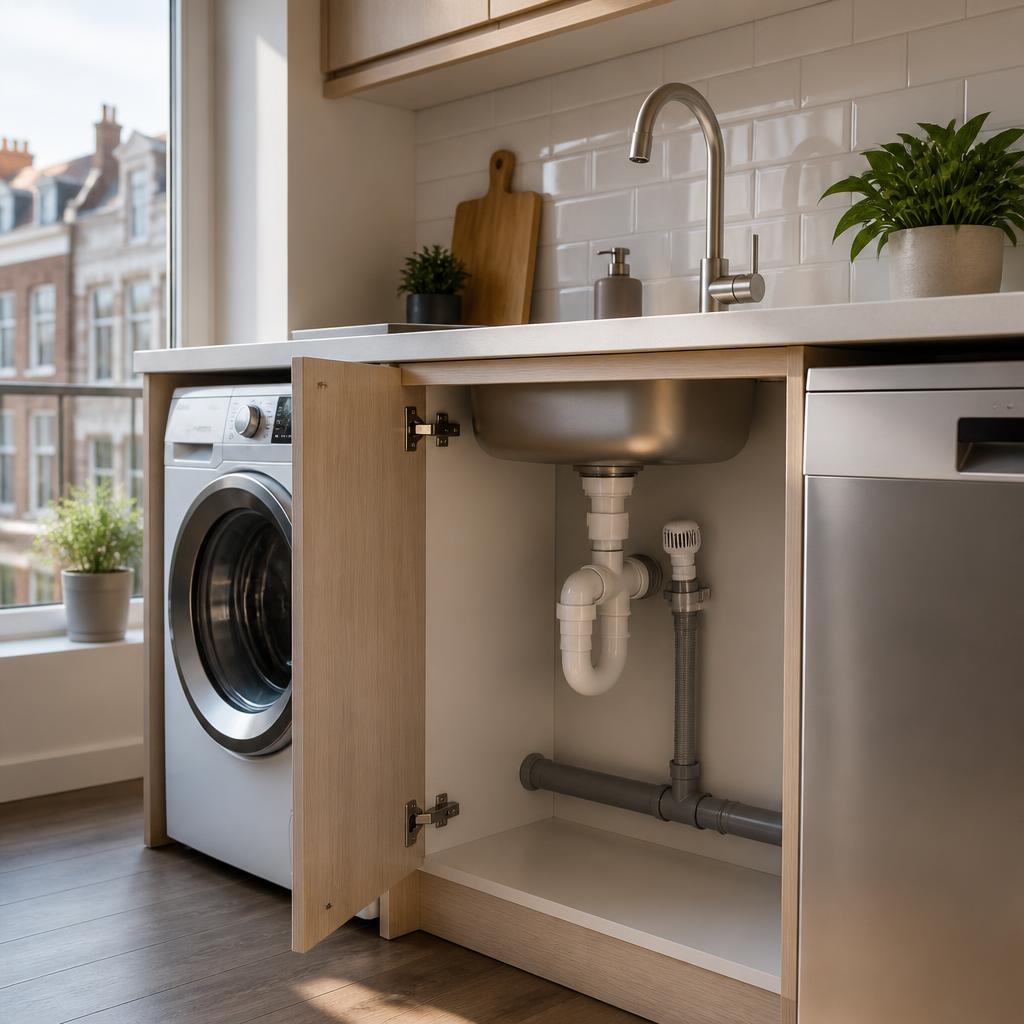 Wasmachine of vaatwasser verplaatsen in een appartement in Utrecht: zo voorkomt u lekkage en stank