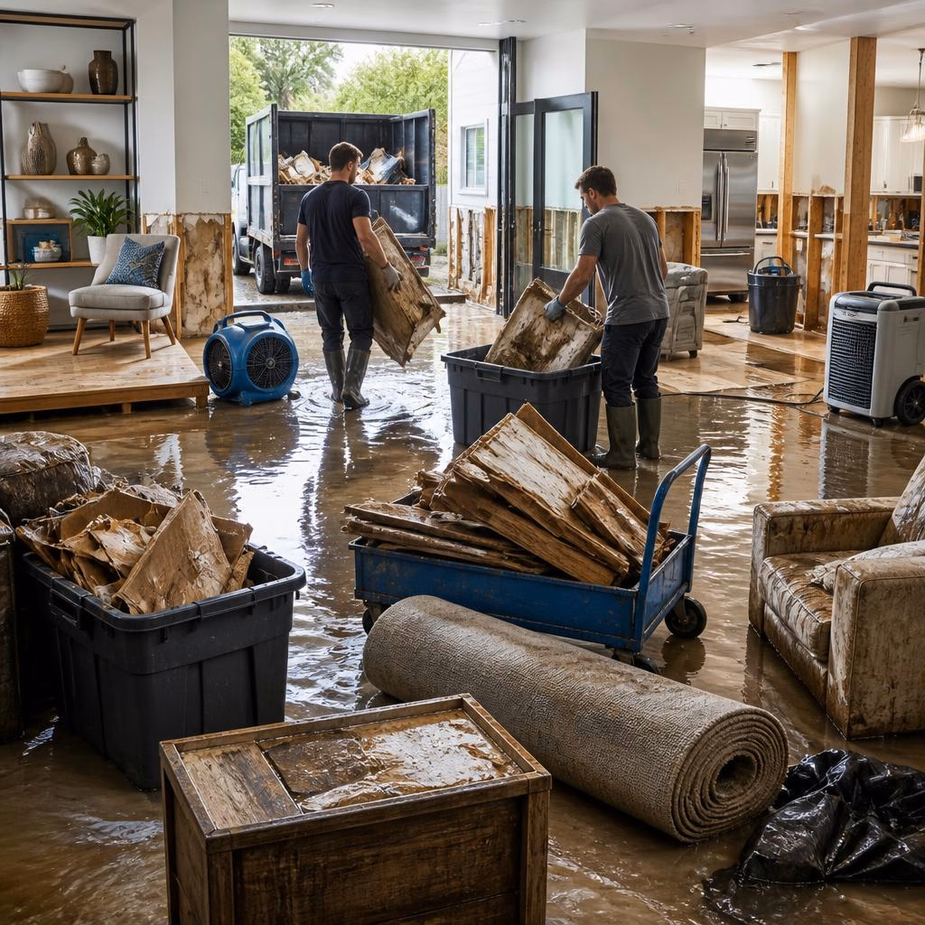 Navigating Water Damage: How Professional Junk Removal Speeds Up Flood Recovery in Rochester, MI