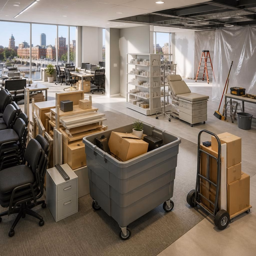 How Rochester Businesses Plan Junk Removal for Office Moves and Remodels