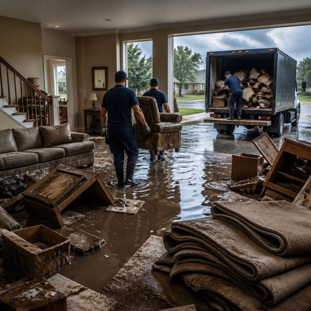 Emergency Junk Removal After Flood or Water Damage in Rochester, MI