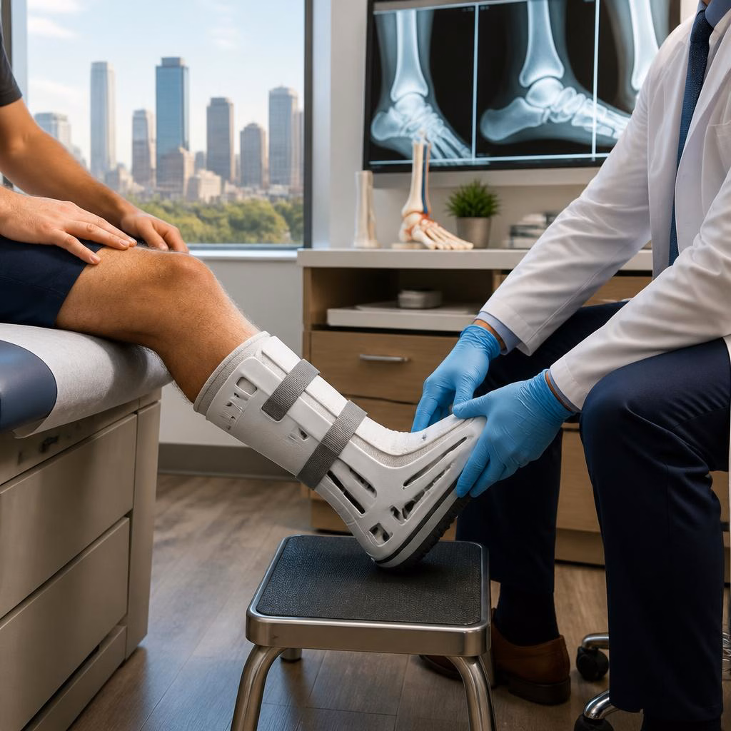 Navigating a Broken Ankle: From Injury to Recovery in Houston