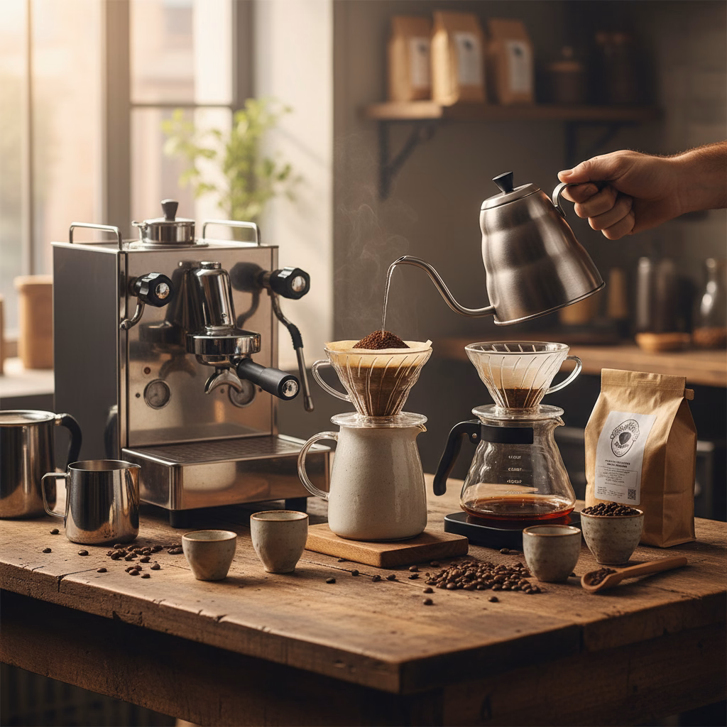Espresso, Filter eller Pour-Over? Find Din Perfekte Bryggemetode hos KaffeBrænderiet