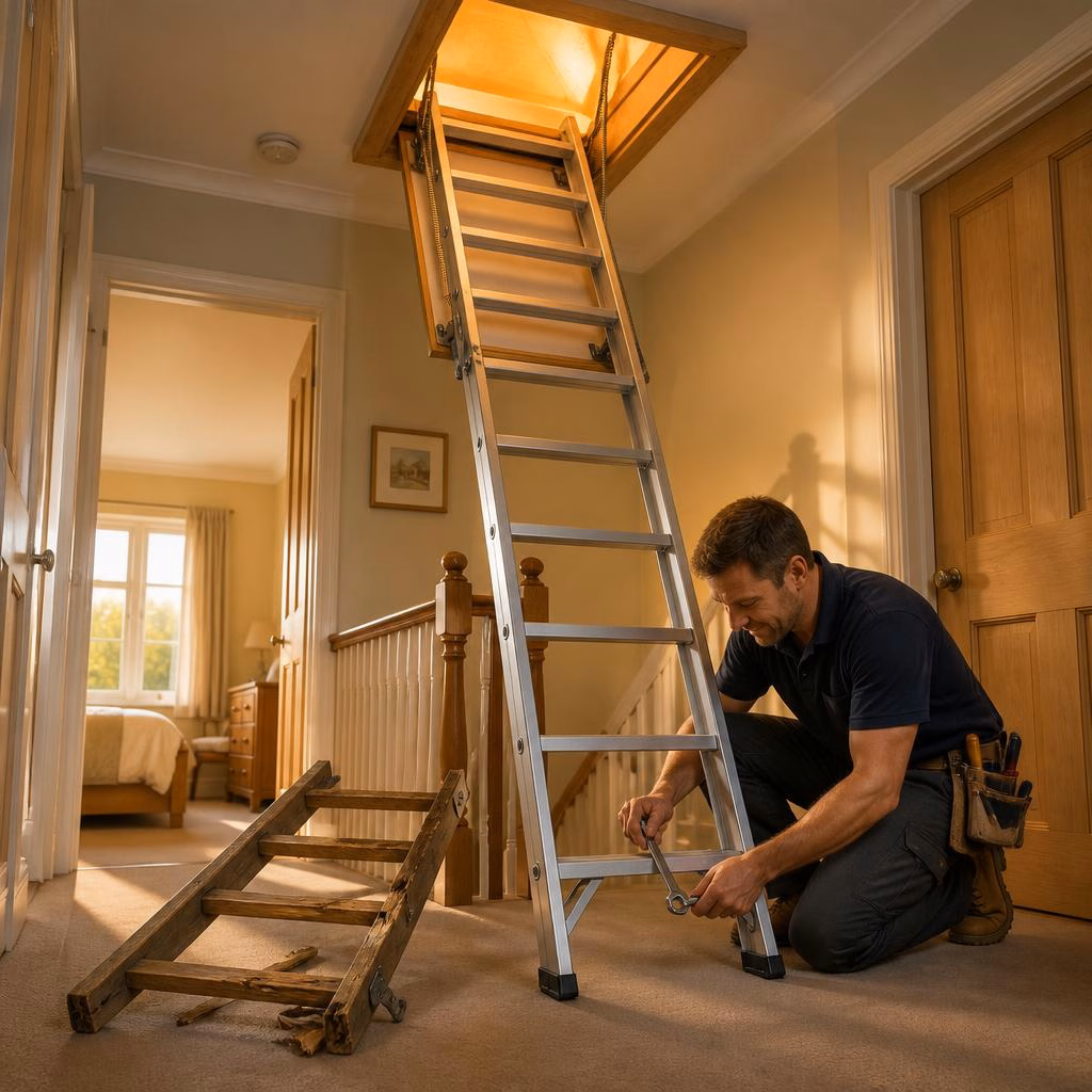Replacing a Dangerous Loft Ladder Quickly in Kent: Emergency Options and Next Steps