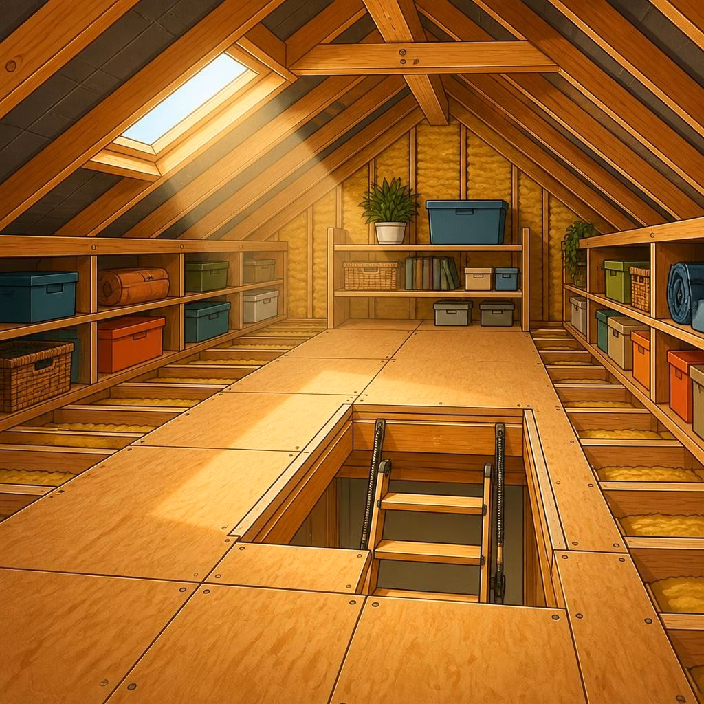 Maximising Storage in a Small Loft: Smart Boarding and Shelving Solutions