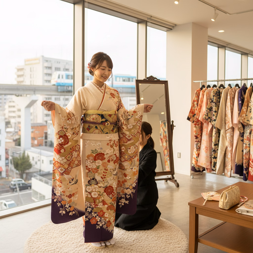 小倉駅チカで安心！kiyora小倉店での振袖試着ガイド：当日の流れと持ち物・服装
