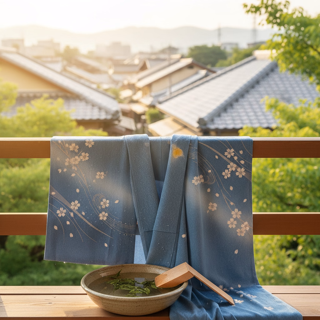 京都の夏を乗り切る：着物の汗ジミ・黄ばみから守るお手入れガイド