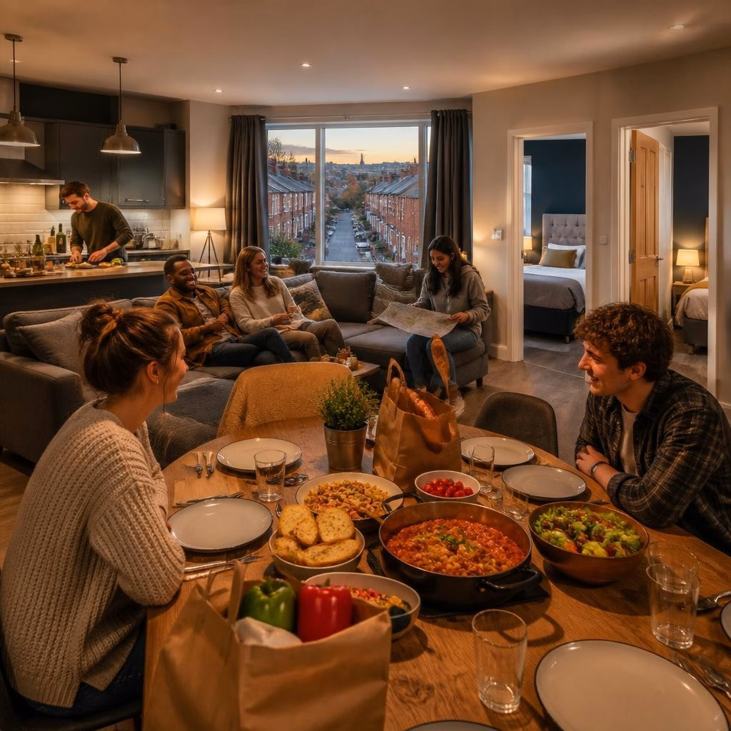 Nottingham City Break on a Budget: How a Serviced House at Kilbourn Street Cuts Costs for Groups