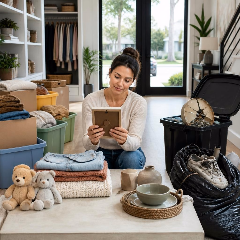 Donation, Trash, or Keep? A Houston Organizer’s Guide to Deciding What Stays