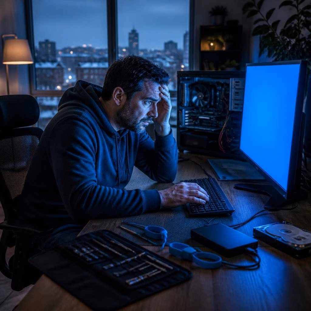 Blue Screen on Windows 10/11 in Ottawa: Emergency Steps to Try Before Calling a Technician