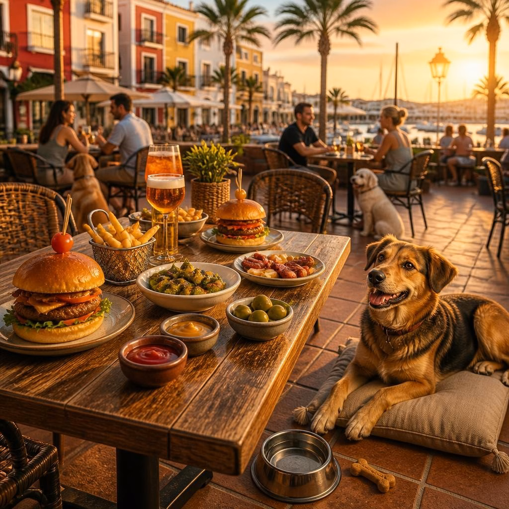Hundvänlig restaurang i Torrevieja — ät gott och ta med din fyrbenta vän till Senap & Ketchup