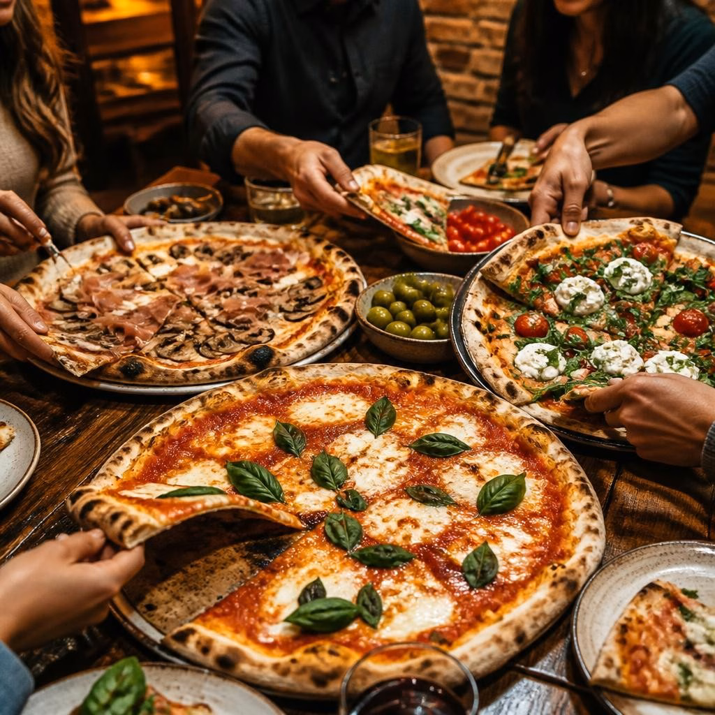 Come scegliere la pizza giusta per una serata tra amici a Schio (Dalla Zia)