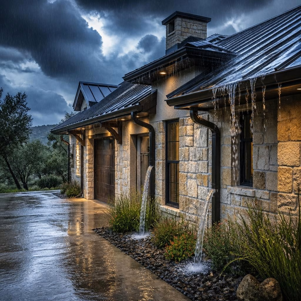 Gutter Sizing for Texas Downpours: How to Know If Your Home Needs Larger or Additional Gutters