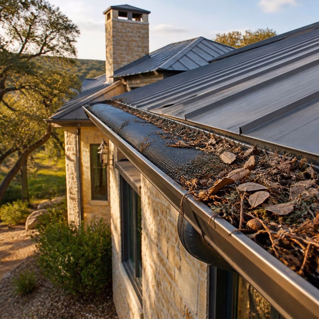 Clogged Gutters in Live Oak and Cedar Country: Prevention Tips for Hill Country Homeowners